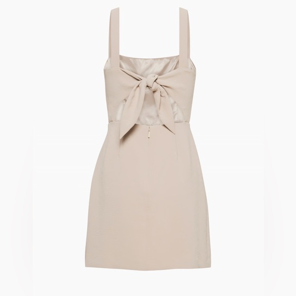 ARITZIA Aperature Tie-Back Dress NWT SIZE 0 Color Basalt Grey - Picture 6 of 8